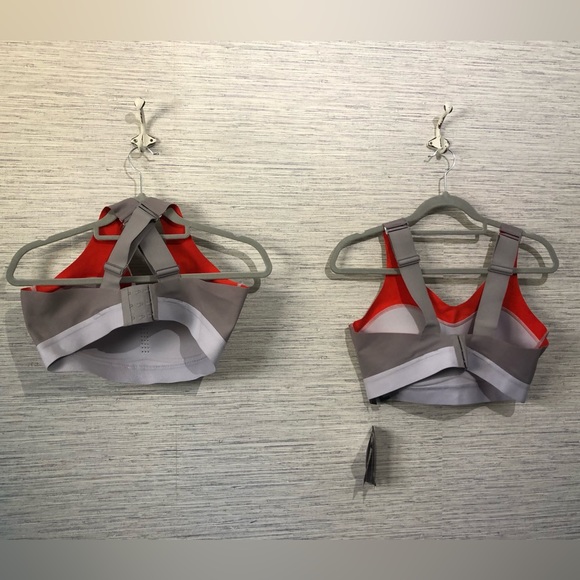 Reebok Women's Puremove+ High Impact Sports Bra, Grey & Orange Large - Picture 5 of 9